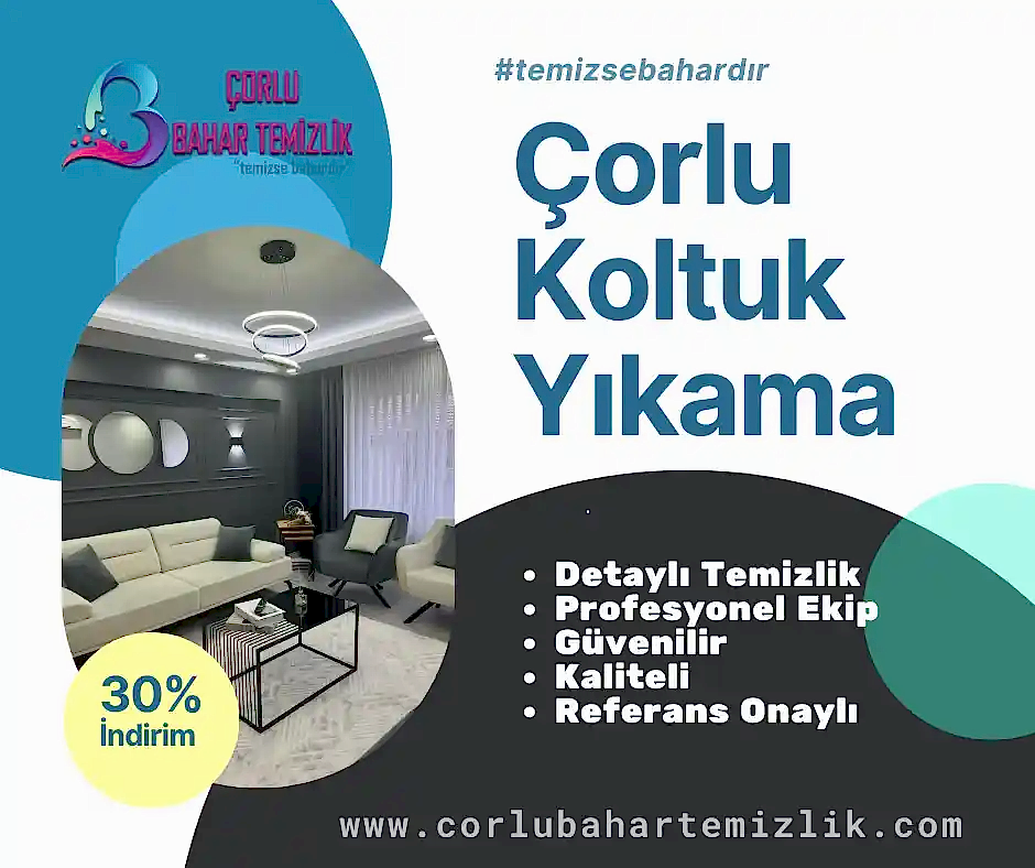 corlu koltuk yıkama